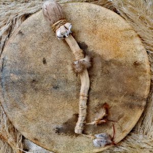 Mailloche Tambour Chamanique – Fait main