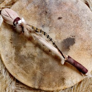Mailloche Tambour Chamanique – Fait main