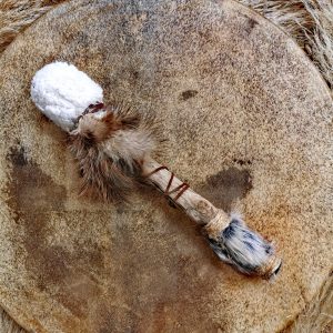 Mailloche Tambour Chamanique – Fait main