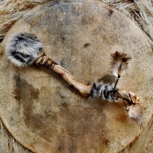 Mailloche Tambour Chamanique – Fait main