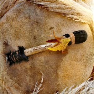 Mailloche Tambour Chamanique – Fait main