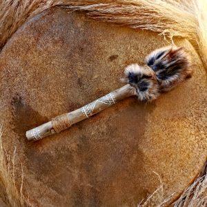 Mailloche Tambour Chamanique – Fait main
