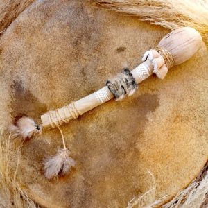 Mailloche Tambour Chamanique – Fait main