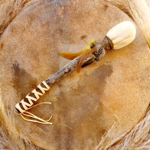 Mailloche Tambour Chamanique – Fait main